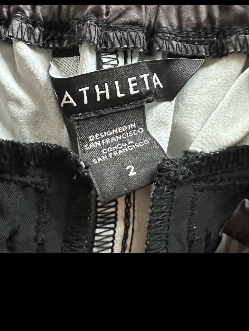 NWOT ATHLETA Savannah Jogger Pants Lumen Floral Black Purple Active Women’s 2 - Picture 9 of 11